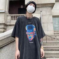 【New】เสื้อยืดผ้าฝ้ายพิมพ์ลายแฟชั่น Spenzer.street |  skull head tee เสื้อโอเอวร์ไซส์ ovp กางเกงยีนส์ทรงเดฟ เสื้อผ้าแฟชั่น สตร