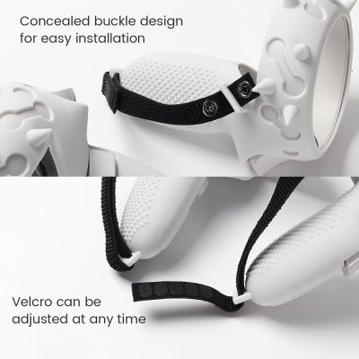 ”【；【-= Protective Cover For Oculus Quest 2 VR Touch Controller Cover With Knuckle Strap Handle Cover For Oculus Quest 2 VR Accessories