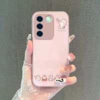 ☁▽ เคส V27 5G Y36 V25 V23 V23E Y76 เคสหรูหรา กระจกเหลว เคสกันกระแทก และเคสโทรศัพท์ กันตก