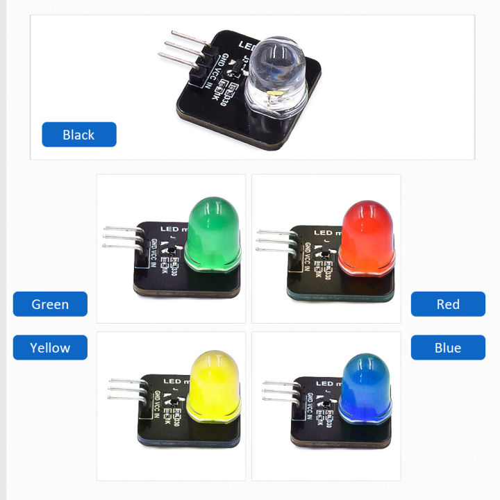 pcbfun-ชุดสัญญาณไฟ-led-เซ็นเซอร์-led-dc-3-3v-5v-10มม-โมดูลเปล่งแสงเหมาะสำหรับอุปกรณ์รีโมตควบคุมขนาดเล็กควบคุม-arduino-ไฟแสดงสถานะ-หลอดเปล่งแสงแสง