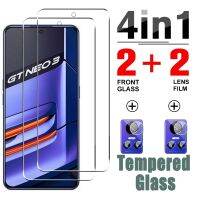 4in1 Screen Lens Tempered Glass Film For Realme GT 2 Pro NEO 2T 3T Q3S Clear Screen Protector For Realme GT 2 Master Explore