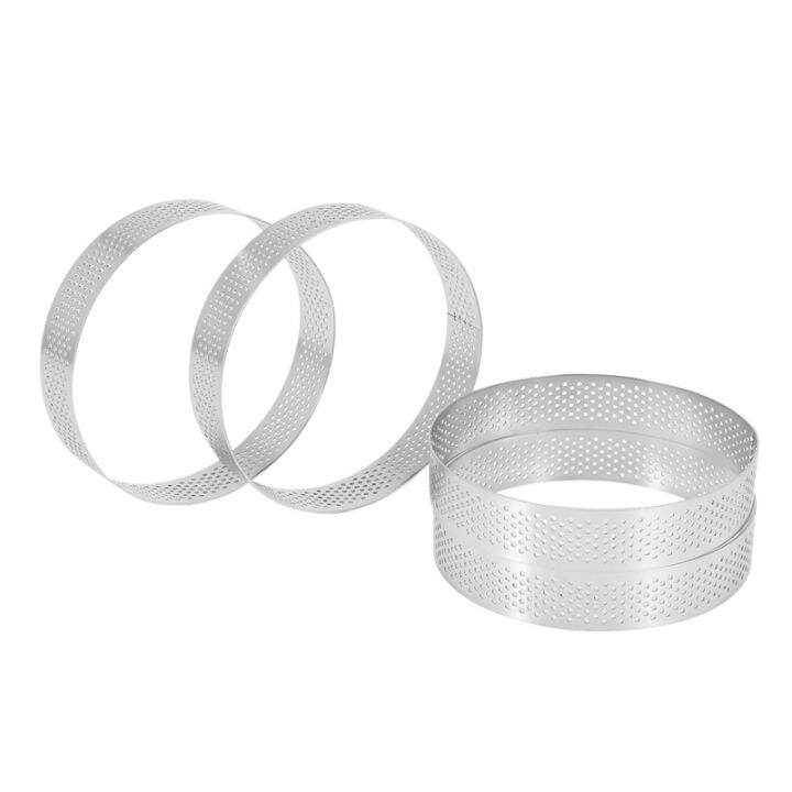 20pcs-circular-porous-tart-ring-bottom-tower-pie-cake-mould-baking-tools-heat-resistant-perforated-cake-mousse-ring-10cm