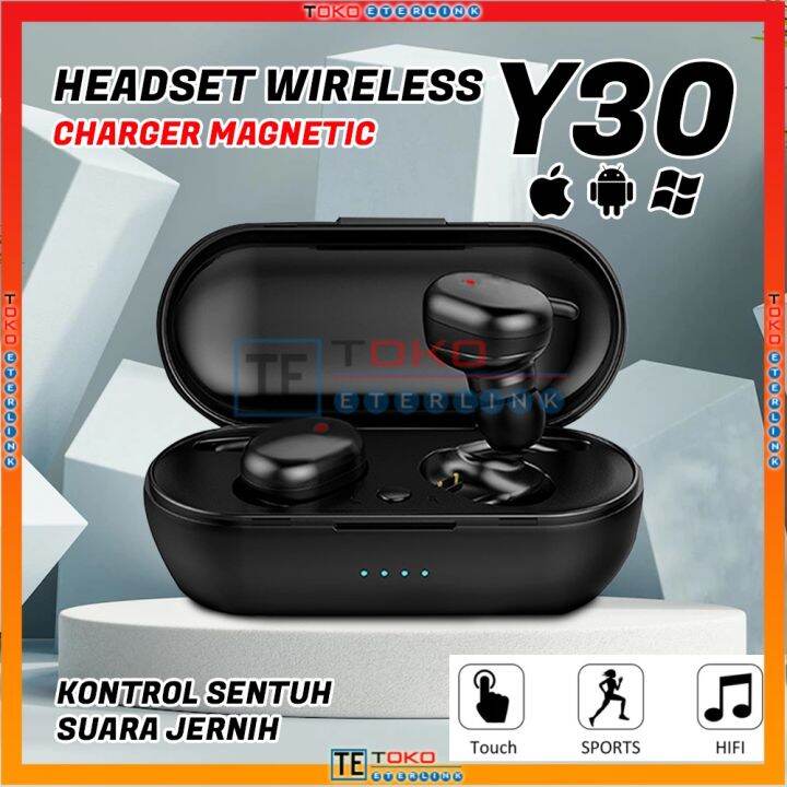 【BISA COD】Y30 TWS Bluetooth Headset Bluetooth TWS Dengan Mikrofon 5.0