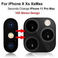 【CW】 Lens Sticker For iPhone Xs Max Camera Seconds Change To Fake 11Pro Phone Screen Protector In Stock