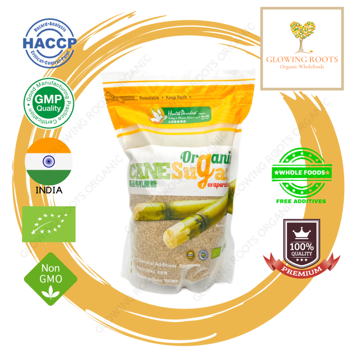 HEALTH PARADISE Organic Cane Sugar (Evaporated) 1kg [Certified Organic] Lazada
