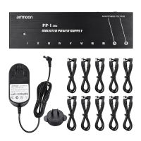 ammoon PP-1 Portable Guitar Effects Power Supply Station Distributor 10 Isolated DC Outputs for 9V/ 12V/ 18V Effectors Full Metal Shell