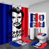 CAVVING 3D Print Jonny Hallyday Shower Curtains Waterproof Bathroom Curtain Anti-slip Bath Mat Set Toilet Rugs Cars