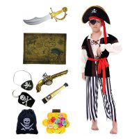 【hot】﹍  Jack pirata traje definido para crianças acessórios do Dia das Bruxas vestir presentes