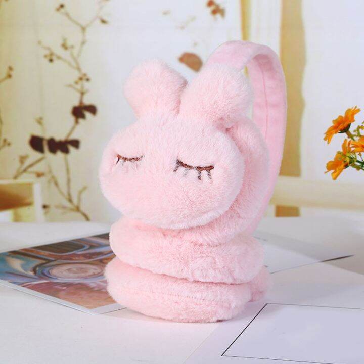 cartoon-rabbit-warm-earmuff-plush-thick-soft-adjustable-ear-cover-for-kids-headband-earflap-winter-outdoor-warmer-headphones