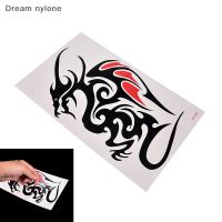 Dream nylone สติกเกอร์รอยสักกันน้ำชั่วคราว10.5*6cm Dragon TATTOO Totem Water