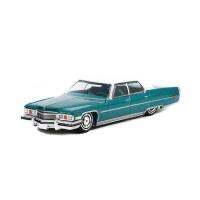 ขนาด1:64 1973 Deville สีฟ้าสีเขียวและสีขาวหลังคาโมเดลรถยนต์สปอร์ตอัลลอยหล่อโลหะตายเครื่องประดับของขวัญของเด็กในสต็อก