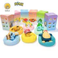 คุณภาพสูง SHUI70300พร้อมฐานตุ๊กตาตุ๊กตาโมเดล Eevee Snorlax หุ่นแอ็กชันฟิกเกอร์อนิเมะ Jirachi Pikachu