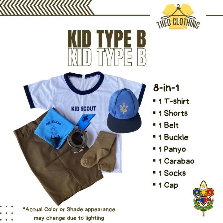 KID Scout Type B Complete Set Of Uniform For Boy | Theo Clothing ...