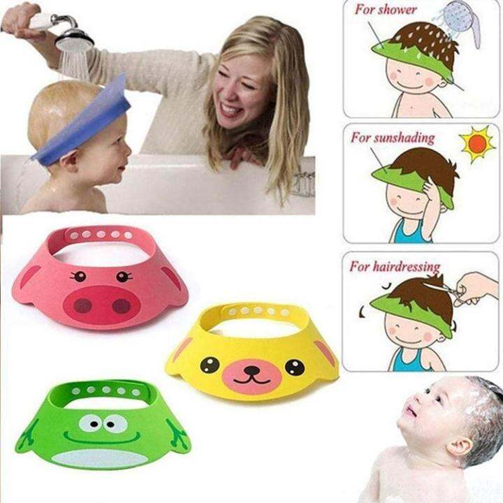 baby-bath-head-protector-cute-adjustable-baby-head-washing-guard-eye-protection-hat-safety-visor-cap-hat-for-toddler-children-infant-pretty