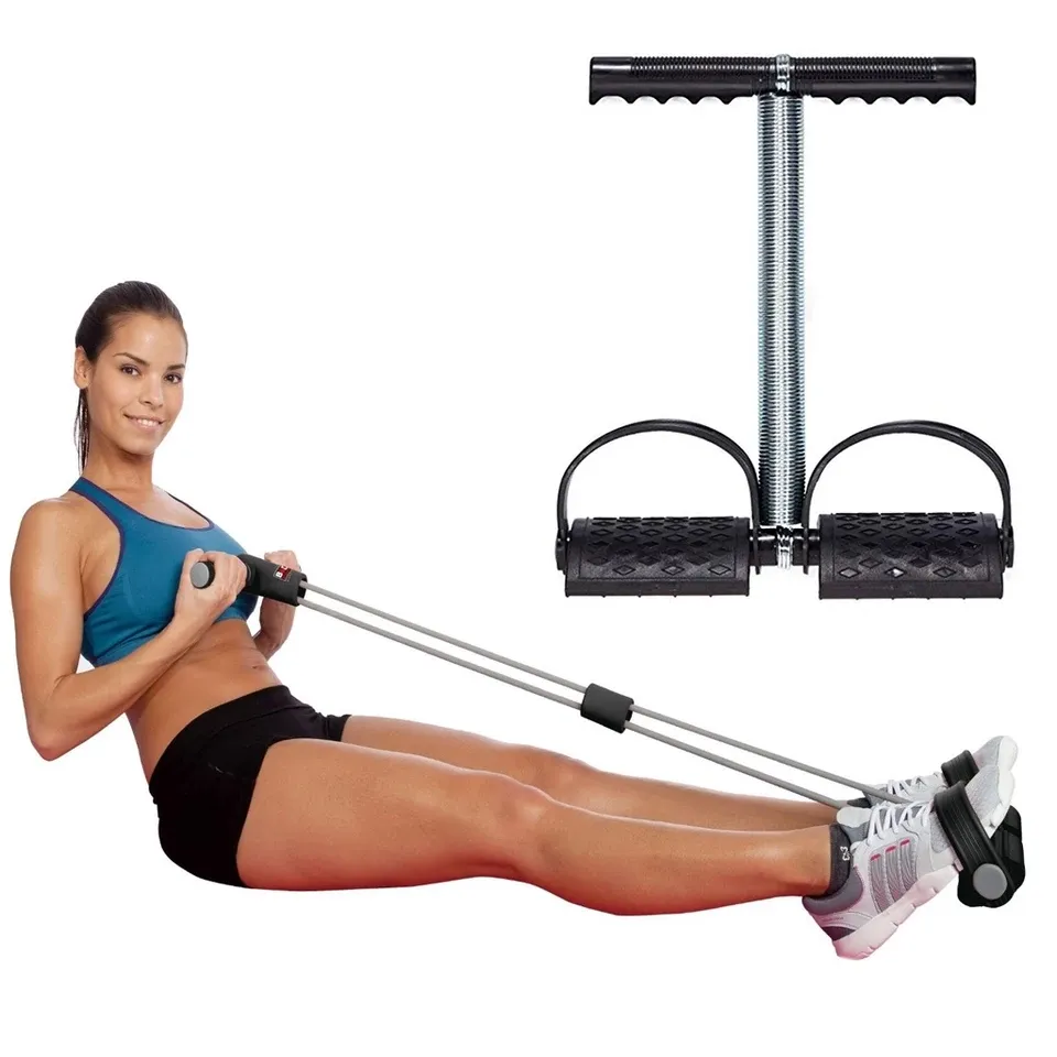 Fitness Gym Set With Latex Pedal Exerciser, Sit Up Pull Rope