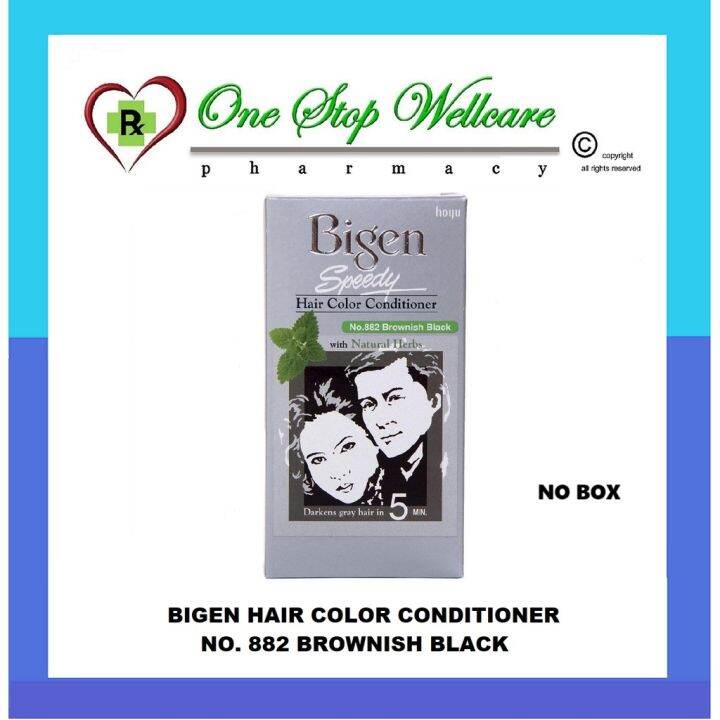 BIGEN SPEEDY HAIR COLOR CONDITIONER NO. 882 BROWNISH BLACK (NO BOX ...