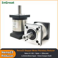 Nema23 Motor Planetary Gearbox Reducer 6.35/8mm Input 57mm Stepper Motor Step-down Reduction Gearbox CNC Laser Welding