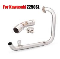 Full Systems Motorcycle Exhaust Escape Front Link Pipe fits 51mm Muffler For kawasaki Ninja 250SL Z250SL Z250 SL