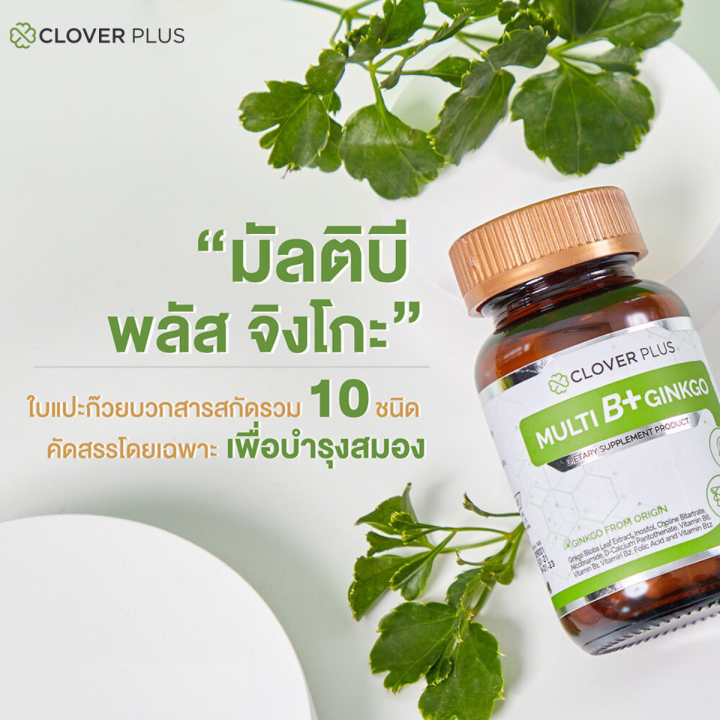 clover-plus-multi-b-ginkgo-มัลติบี-พลัส-จิงโกะ-สารสกัดจากใบแป๊ะก๊วย-7-แคปซูล-x-5-ซอง-อาหารเสริม