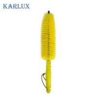 Karlux แปรงขัดล้อ สีเหลือง สำหรับขัดวงล้อรถยนต์ Yellow Universal Cone Wheel Brush