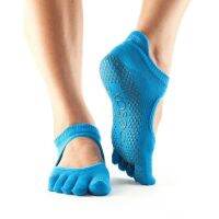 ถุงเท้าโยคะ ถุงเท้าพิลาทิส ยี่ห้อ Toesox - Bellarina Full Toe แบบปิดนิ้ว SKYDIVER