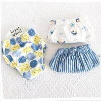 3Pc/set Reusable Baby Training Pants 6 Layers Washable Cotton Elastic Waist Cloth Diapers for 8-18KG Baby Panties Nappy Changing Cloth Diapers