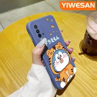 YIWESAN เคสสำหรับ Xiaomi MI Redmi 9T Redmi 9 Power เคสลายการ์ตูนโดเรมอนสุดสร้างสรรค์เคสโทรศัพท์บางดีไซน์ใหม่ป้องกันขอบสี่เหลี่ยมเคสนิ่มเคสปลอกซิลิโคนกันกระแทก