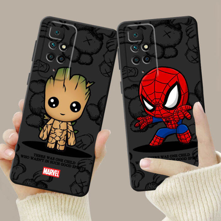 bear-marvel-ironman-phone-case-for-xiaomi-redmi-note-9s-11s-9-11t-10s-11-pro-10-lite-8t-8-7-note10-bumper-black-cover-shell