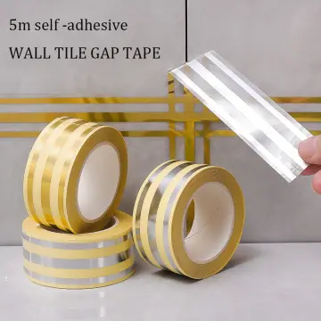 Gold/Silver Foil Self Adhesive Tile Stickers Decoration Tape Wall - China  Mildewproof Gap Tape, Wall Tape