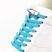 NEW Press Lock Shoelaces without ties Elastic Laces Sneaker 8MM Widened Flat No Tie Shoe laces Kids Adult Shoelace for Shoes