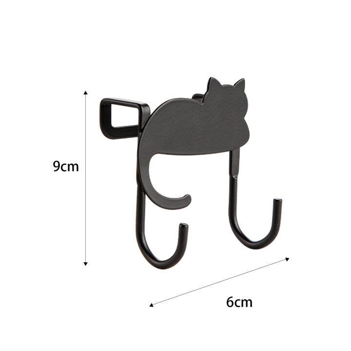 Cat Over Door Metal Hooks Space Saving Organizer Hook for Household ...