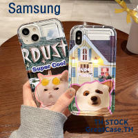 Cute FaceMask Dog FaceMask Cat Shockproof  Silicone Airbag Case Compatible for Samsung S21 S22 S23 Ultra A14 A13 A12 A04S A03S A52 A51 A71 A34 A50 A50S A02s A22 A32 A23 A54 A11 Phone Case Air Cushion TPU Protective Cover Couple Case