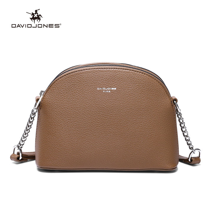 New 2023 David Jones Paris Women Shoulder Bag PU Leather Female Crossbody  Bag Small Lady Handbag Travel Business Commuter Bags