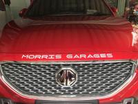 สติ๊กเกอร์ รถยนต์ เอ็มจี MG Sticker Morris Garages Since 1924 ( ติดหน้ารถ + หลังรถ ) แบบที่ 1 สีเทาเข้ม !!