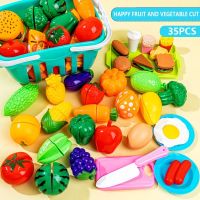 2023 Fruit Cutting Set Childrens House Toy Kitchen Vegetable Baby Can Cut Vegetables Boys and Girls Cutting Toys Gift