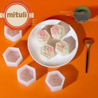 MITULI เครื่องมือทำขนม Bakeware แม่พิมพ์ขนมไหว้พระจันทร์ดอกบัว แม่พิมพ์เค้กถั่วเขียว เทศกาลกลางฤดูใบไม้ร่วง แม่พิมพ์ซิลิโคนเค้ก แม่พิมพ์เค้กดวงจันทร์ วางกาวขัด แม่พิมพ์ซิลิโคน