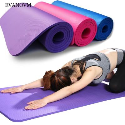 ☎◈ 6MM Thick Yoga Mat Anti-skid Sports Fitness Mat EVA Comfort Foam yoga matt for Exercise Yoga and Pilates Gymnastics mat