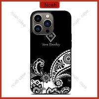 Vera Bradley Black And White Phone Case for iPhone 14 Pro Max / iPhone 13 Pro Max / iPhone 12 Pro Max / Samsung Galaxy Note 20 / S23 Ultra Anti-fall Protective Case Cover 311