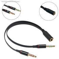 ¤✼✲ 3.5Mm Jack Microphone Headset Audio Splitter Cable Female To 2 Male Headphone Mic Aux Extension Cables For Phone Computer Cabo