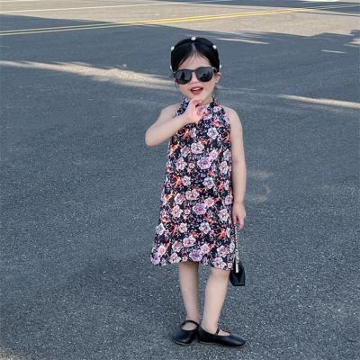 Summer Dresses For Girls Floral Pattern Girls Party Dress Kids Casual Style Child Dress Toddler Clothes For Girls