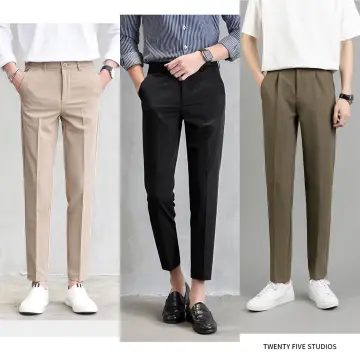 Shop Mens Pants Korean Fashion Suit Pants Casual Trousers online