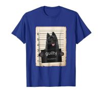 New Tops Print Letters Men T-Shirt Schipperke Dog Mug Shot Bad Dog Shirt