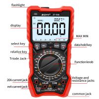 ZOYI ZT-980 Digital Multimeter 6000 AC/DC Votage Current Automatic Tester NCV Detector Resistance Ohm Ammeter Capacitance Meter Electrical Trade Tools