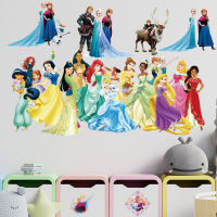 Anna, , Princess Wall Stickers For Kids Room mural Fairy tale Cartoon decals DIY Decoration Girls Room Decoration gift