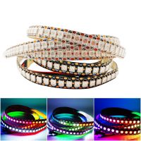 DC5V WS2812B Individually Addressable Led Strip Light Smart Luces 3Pin 5050 RGB 144 Pixel/M Black White PCB IP30 0.5M 1M 1.5M 2M