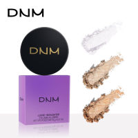 DNM สูงแวววาวแป้งฝุ่นติดทนนานทำให้สีผิวกระจ่างใสควบคุมความมันกันน้ำผงแป้งไฮไลท์การแต่งหน้าบลัชทาหน้าและตาใบหน้า