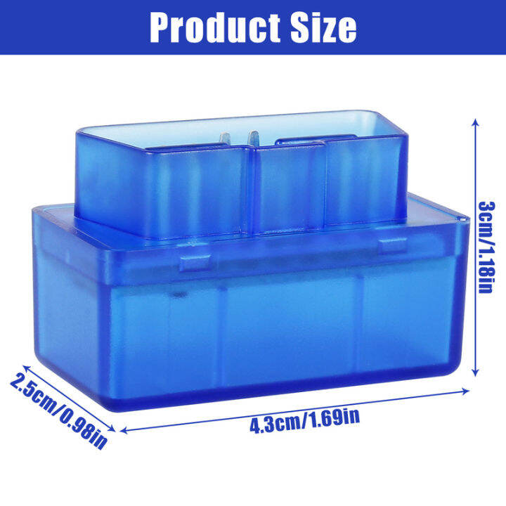 เครื่องสแกน-obd2ขนาดเล็กในรถยนต์แบบมืออาชีพเครื่องสแกน-obd2บลูทูธแบบพกพาเครื่องอ่านโค้ดรถยนต์ใช้ได้กับระบบ-ios-และแอนดรอยด์เครื่องอ่านโค้ดบลูทูธในรถยนต์