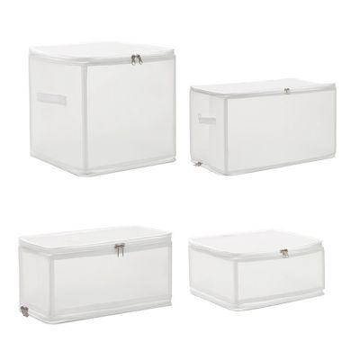PP Plastic Storage Boxes Clothes Sundries Sorting Storage Bin Organisation Cosmetic Toys Quilt Dust-Proof Storage Bags