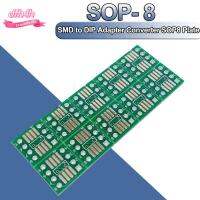 DFH4H 12 12 12มม. วงจรอิเล็กทรอนิกส์0.65มม. คอนเวอร์เตอร์บอร์ด PCB SSOP8 TSSOP8จุ่ม + หัวอะแดปเตอร์ DIP8บอร์ดแปลงอะแดปเตอร์ SOP8 SMD ไปยัง DIP8