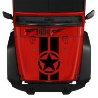 Doordash ทหารสติกเกอร์สำหรับ Jeep Wrangler TJ LJ JK Star Army Stripes Decal ไวนิลรถบรรทุก DIY กันน้ำรถสติกเกอร์